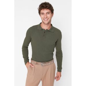 NWT Trendyol Men Fitted Polo neck Knitwear Sweater